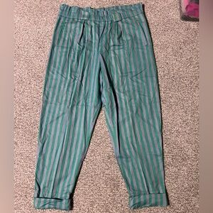 Vintage Melbourne Elements Striped Green and Blue Women’s Pants